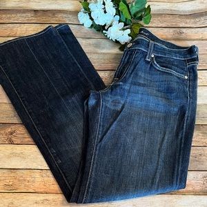 7 For All Mankind Dark Wash Bootcut Jeans Size 28
